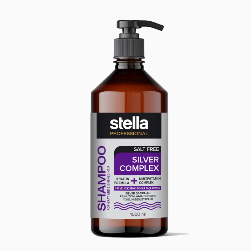 Stella Profesyonel Gri ve Açık Renk Boyalı Saçlar İçin Şampuan 1000 ml