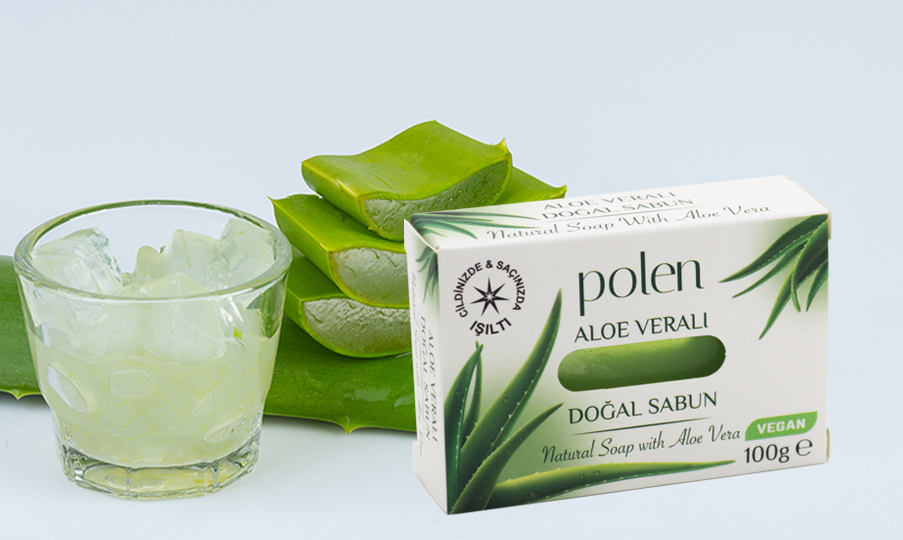 Polen Aloe Veralı Doğal Sabun 100g