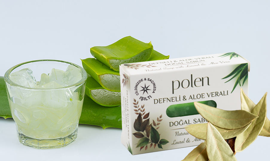Polen Defneli & Aloe Veralı Doğal Sabun 100g