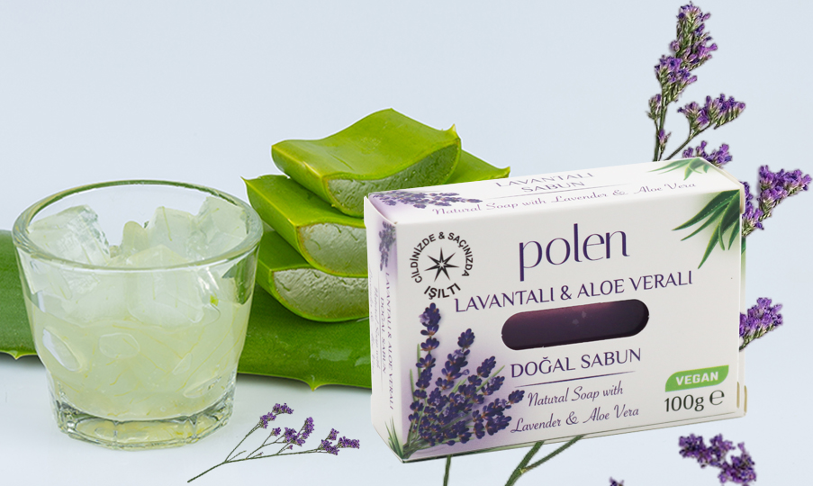 Polen Lavantalı & Aloe Veralı Doğal Sabun 100g